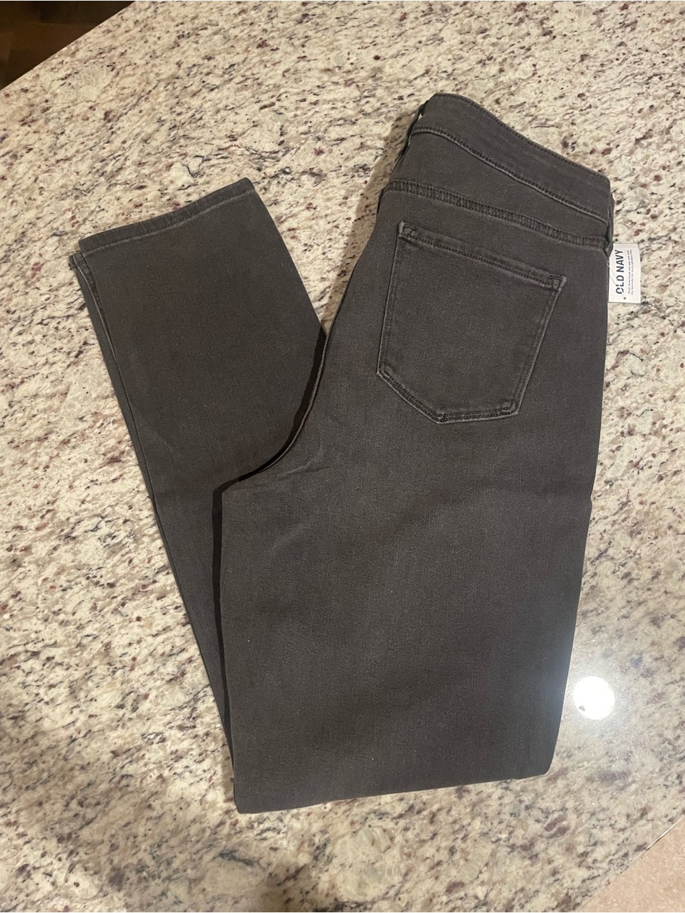 Old Navy Gray/Black High Rise WOW Straight Jeans